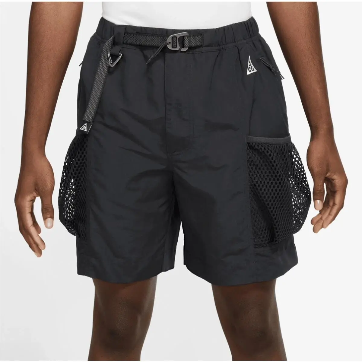 Nike Acg Snowgrass Cargo Shorts Black Summit White Men`s Size XS DV9405-010