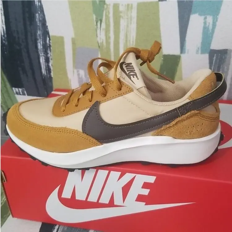 Nike shoes - Nike Waffle Debut - Waffle Debut - Sesame/Baroque Brown 3
