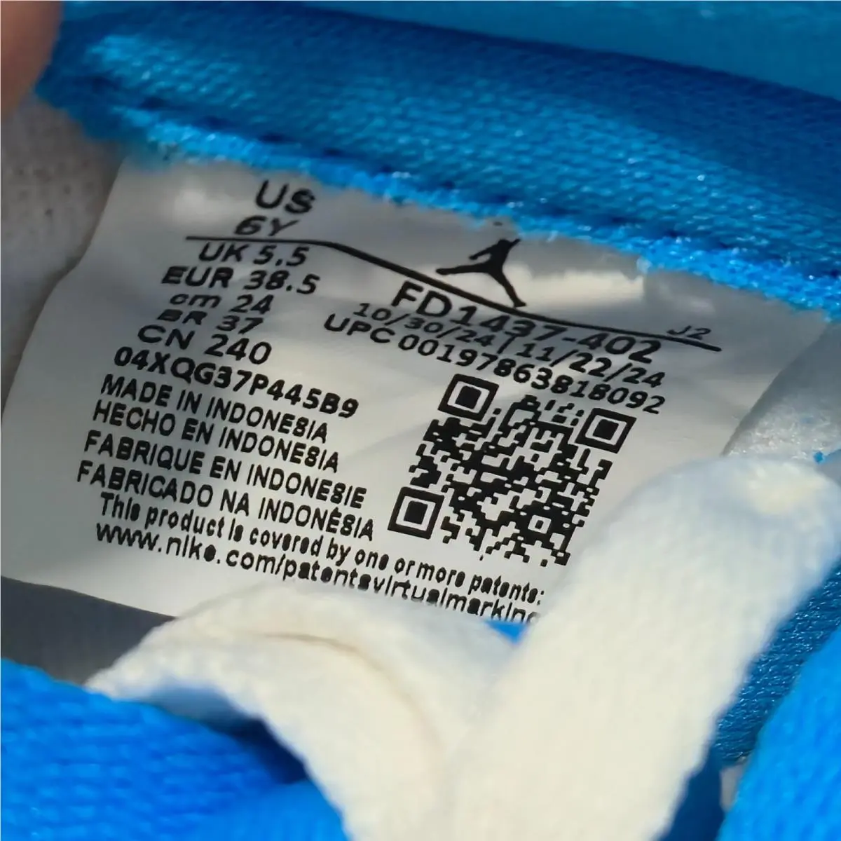 Nike shoes - Air Jordan 1 - Air - Blue 2