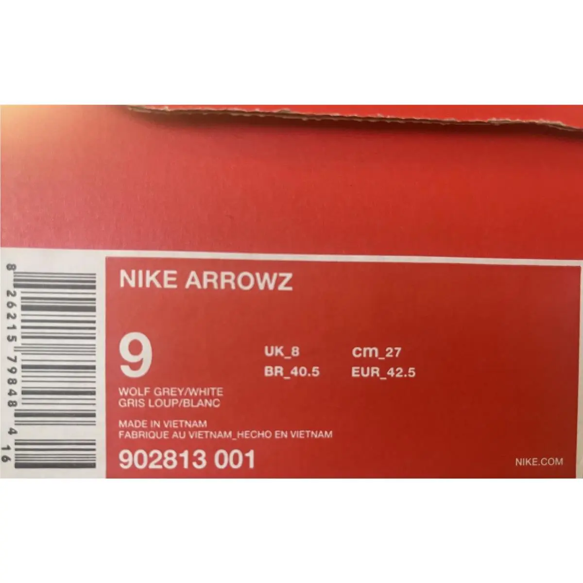 Nike shoes - Wolf Grey/White (UPC: 826215797265) 0