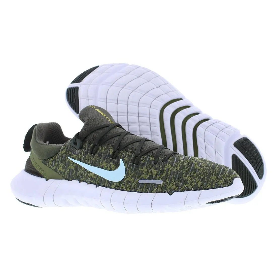 Nike Free Run 5.0 Next Nature Mens Shoes Size 7.5 Color: Cargo Khaki/glacier