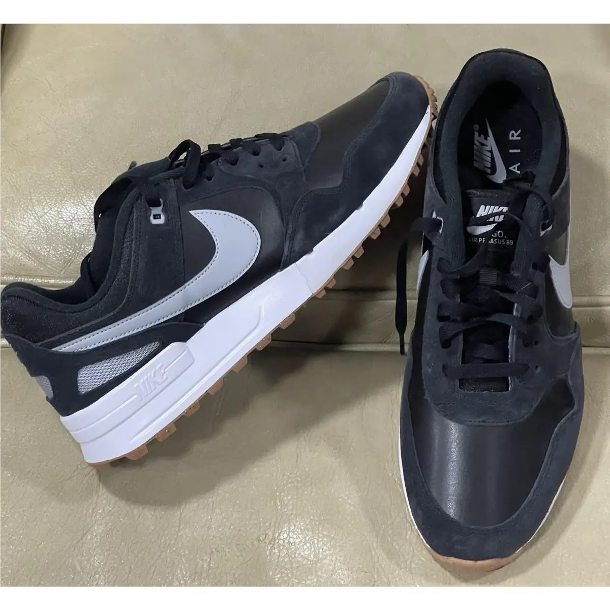 Nike shoes - Air Pegasus `89 G - Air Pegasus - Black/White/Gum Medium Brown/Wolf Grey (UPC: 0197602597929) 4