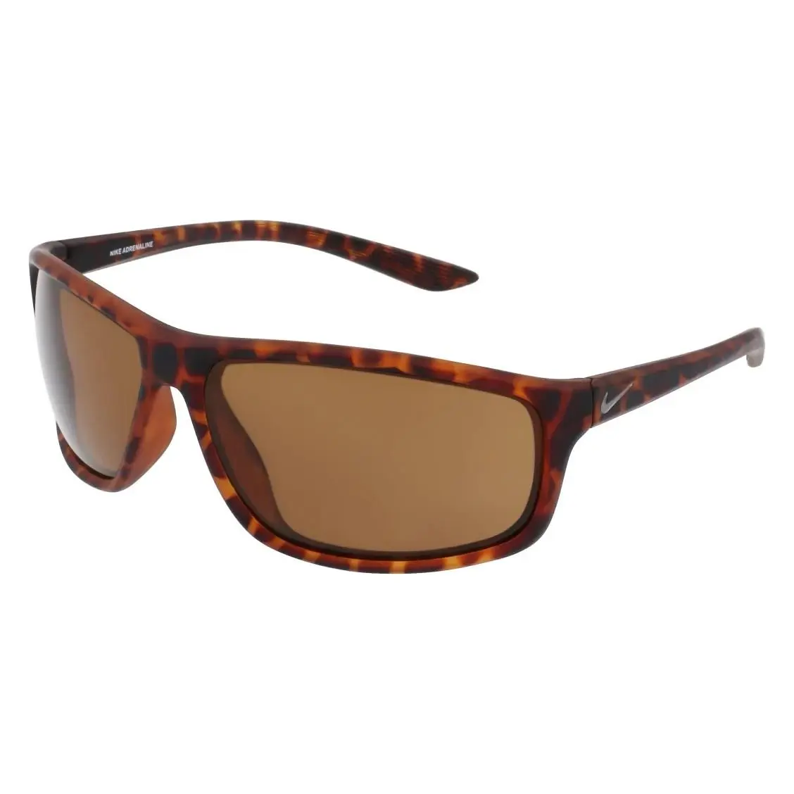 Nike EV1112 221 Matte Tortoise Adrenaline Sunglasses with Brown Lenses - Frame: MATTE TORTOISE, Lens: Brown