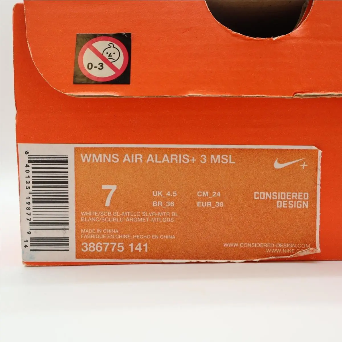 Nike shoes - Nike Air Alaris+ 3 MSL - White 6