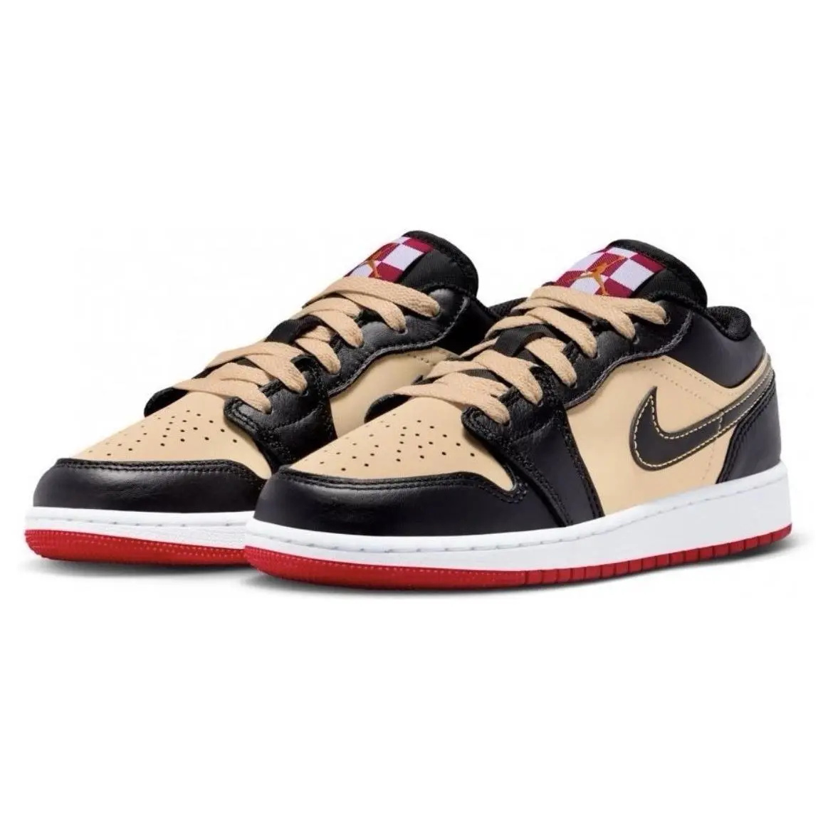 Nike shoes - Air Jordan 1 Low - Air Low - HQ2016 200 - Sesame/Black/Fire Red/White 16