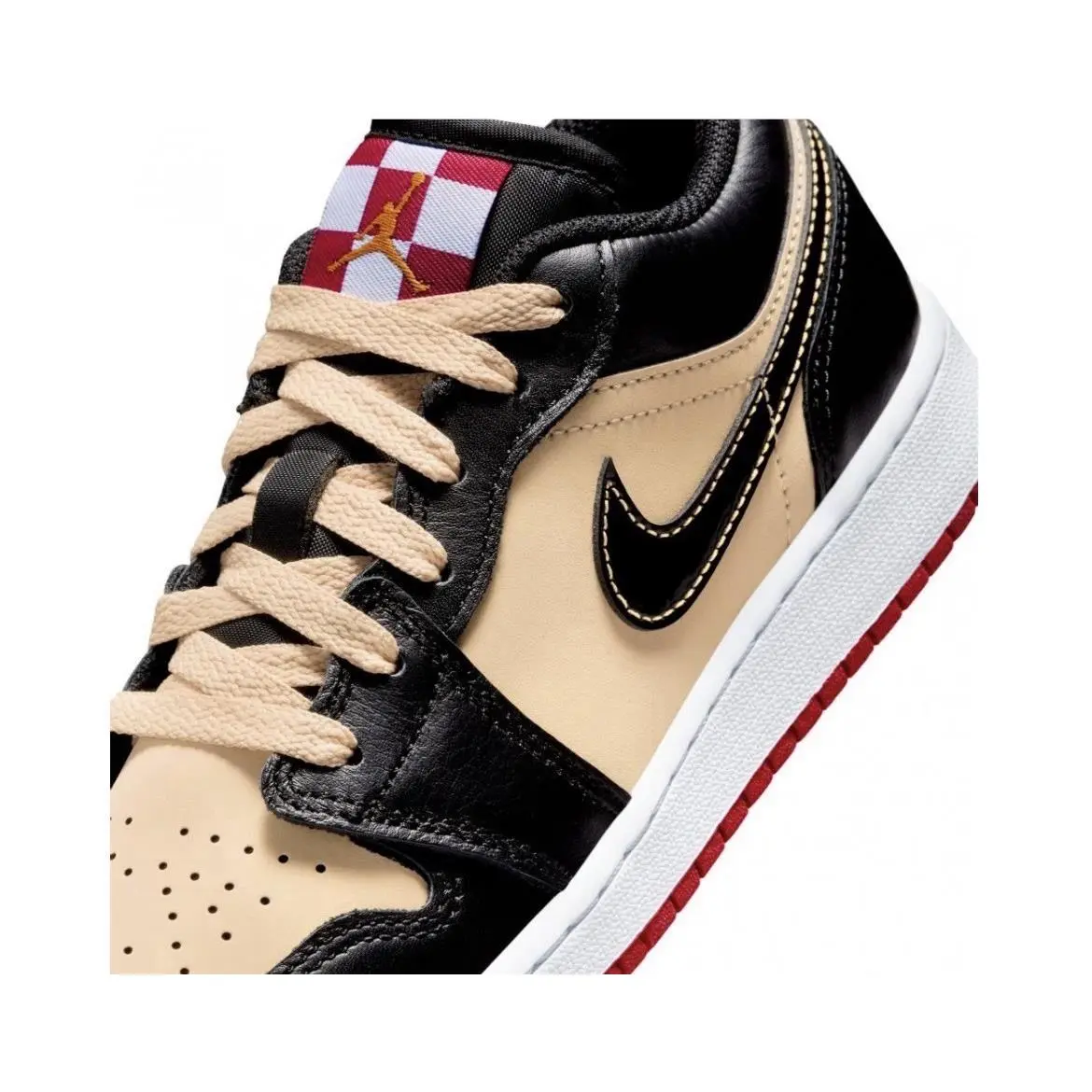 Nike shoes - Air Jordan 1 Low - Air Low - HQ2016 200 - Sesame/Black/Fire Red/White 17