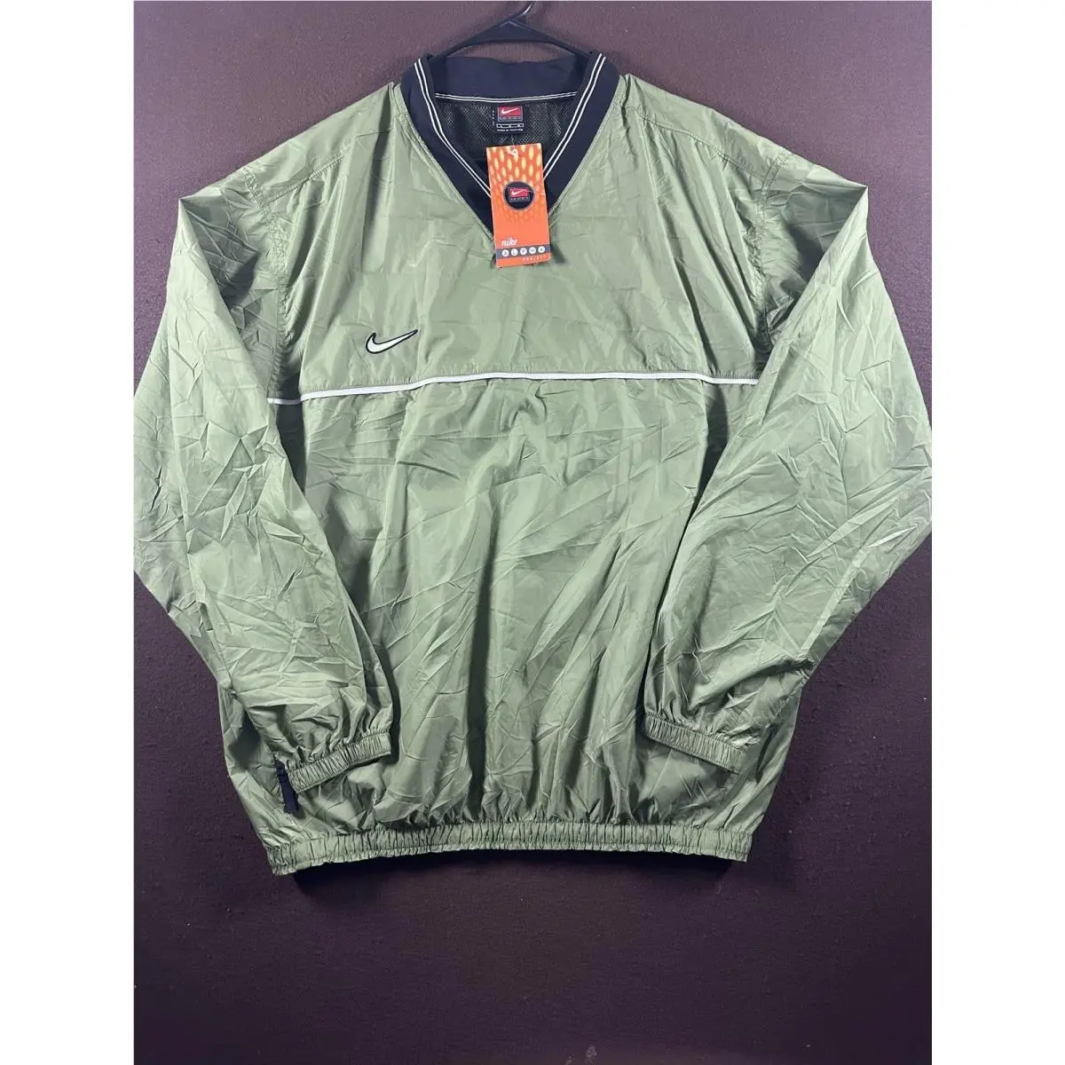 Jacket Mens Large Green Alpha Project Pullover Windbreaker 1992 Vintage by Nike