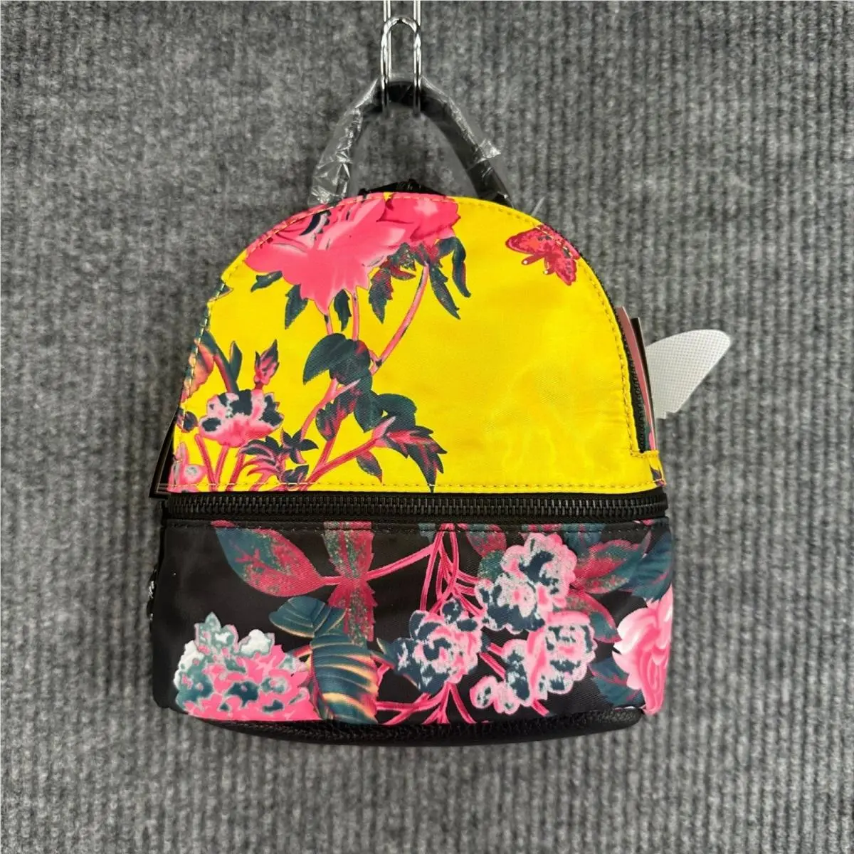 Mini Backpack Crossbody Bag OS Yellow Floral Convertible Strap by Steve Madden