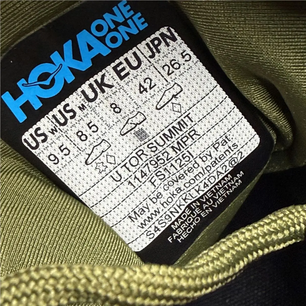 Hoka shoes - One Tor Summit Moss Green Spruce Green - 1147952-MPR - Green 3