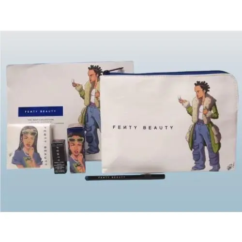 Fenty Beauty The Navy Collection 5 Piece Lip Eye + Accesories Set Box