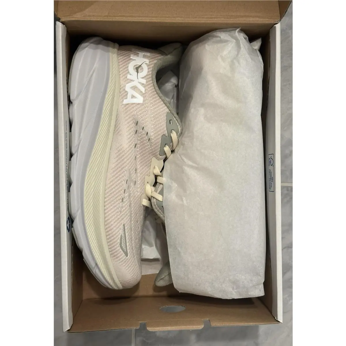 Hoka shoes - Hoka One One HOKA Clifton 9 - 1127895-OKB - Ivory 3
