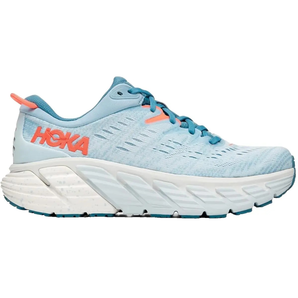 Hoka One Women`s Gaviota 4 Running Shoes 6.5 US Blue Fog/ Plein Air Rare