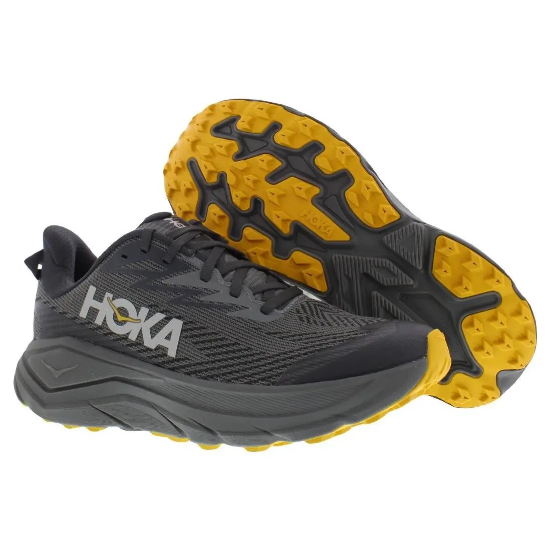 Hoka Challenger 8 Gtx Mens Shoes Size 12 Color: Asphalt Grey/varsity Yellow