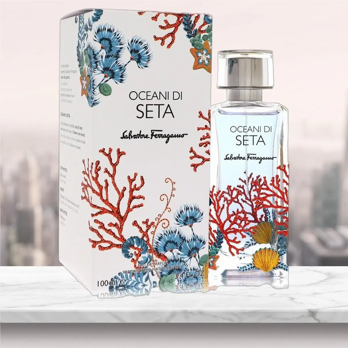 Oceani Di Seta Eau De Parfum Spray Unisex By Salvatore Ferragamo - 3.4 oz