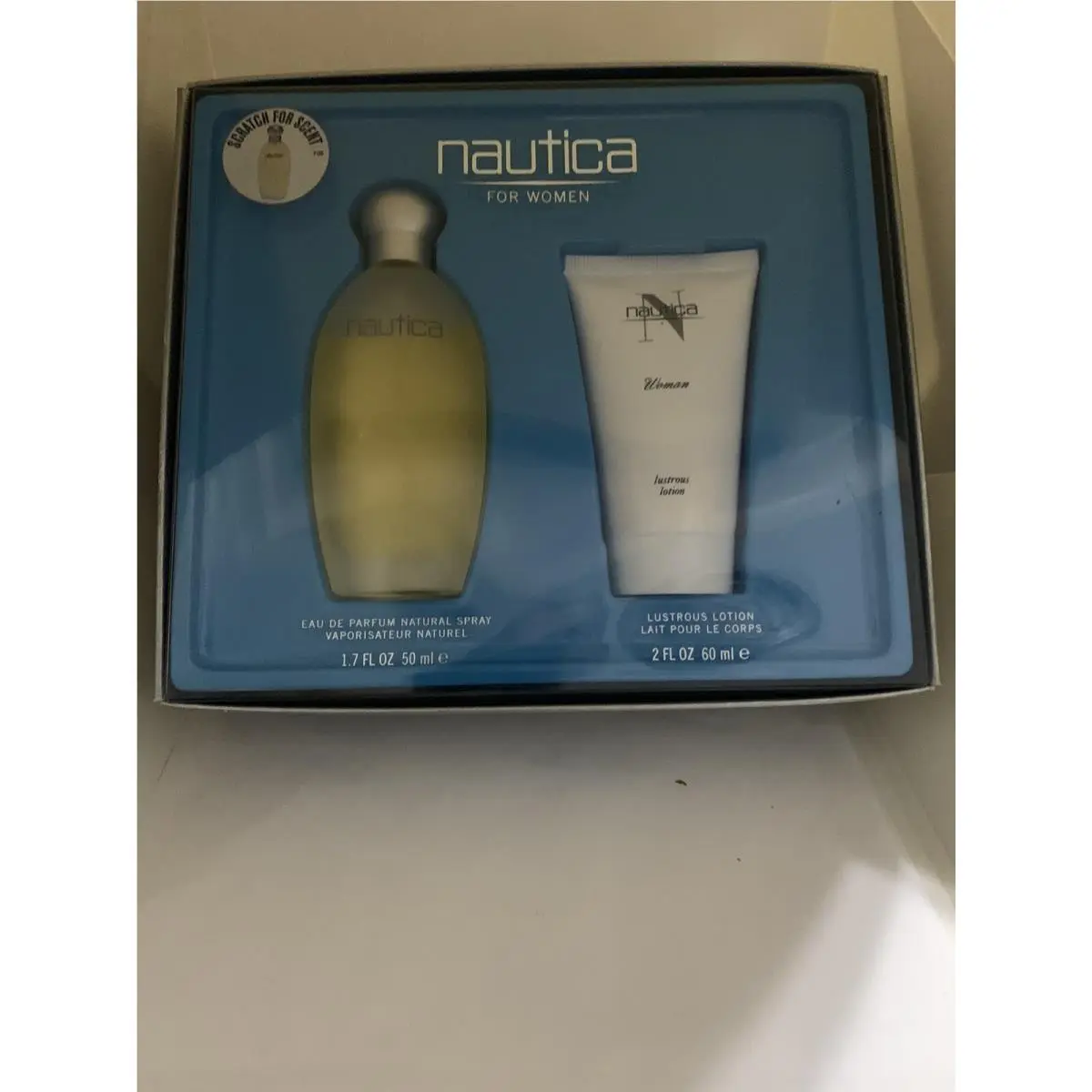 Set For Women Eau De Parfum 1.7 Oz Spray Lustrous Lotion 2 Oz by Nautica