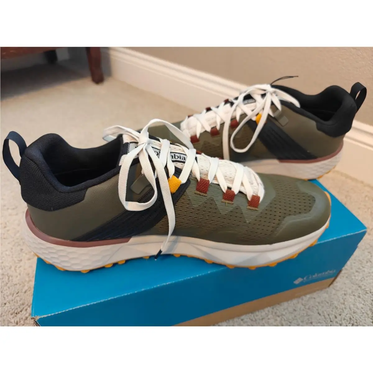 Columbia shoes - Facet 75 Outdry - Facet Outdry - BM8538-383 - Green and Black (UPC: 195978772438) 7