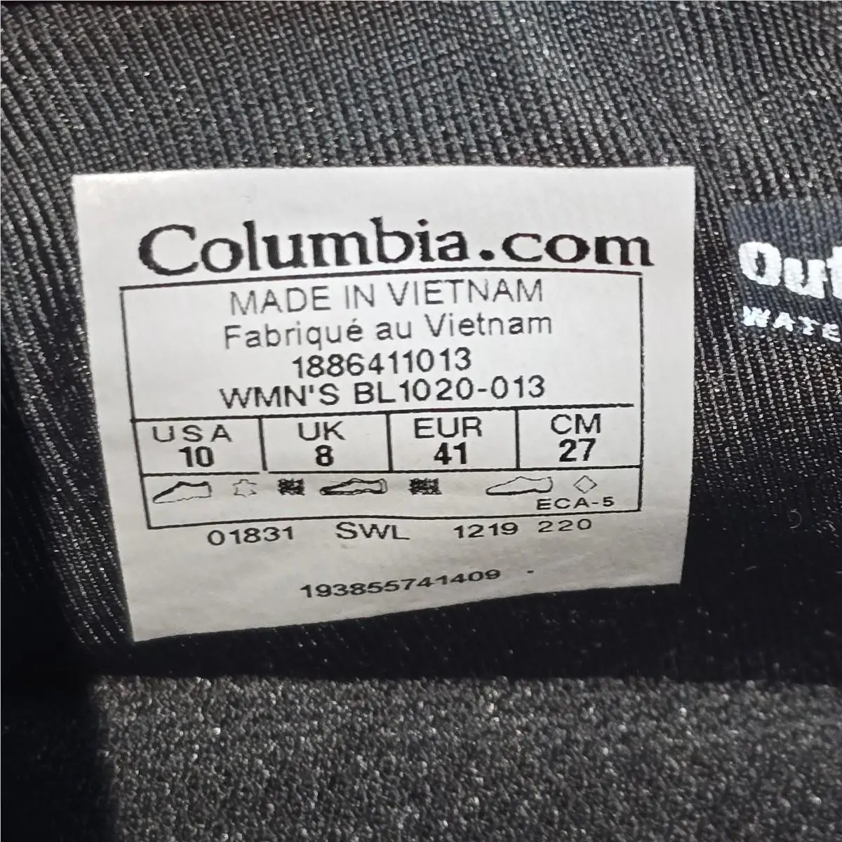 Columbia shoes - Columbia OutDry SH/FT hiking - OutDry hiking - Black 4