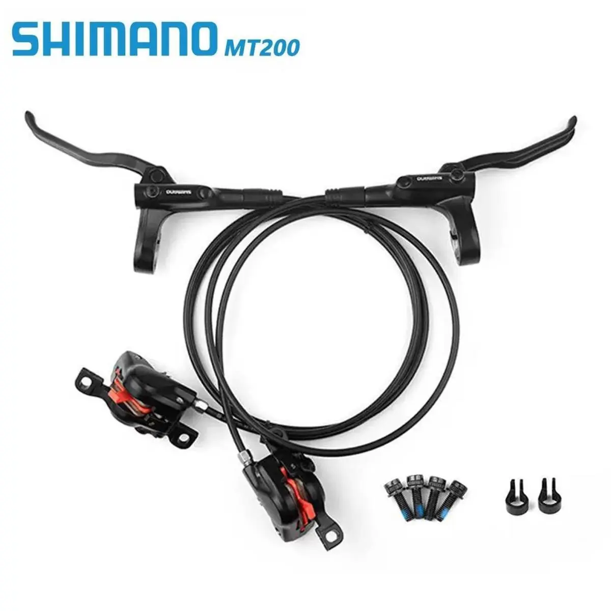 Shimano  - Shimano MT200 Pair and SM-RT56 160+180mm - Black 0