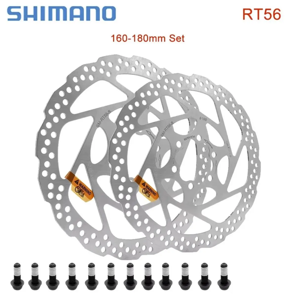 Shimano  - Shimano MT200 Pair and SM-RT56 160+180mm - Black 1