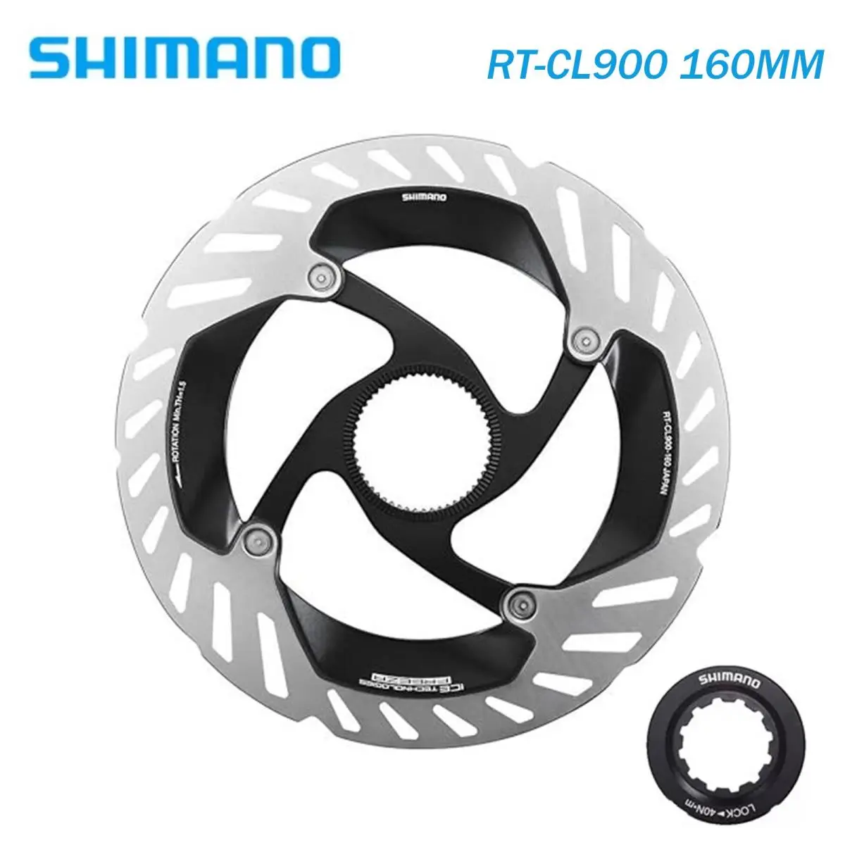 Shimano RT-CL900 Dura-ace 160mm Center Lock Rotor Hydraulic Disc Brake Road Bike
