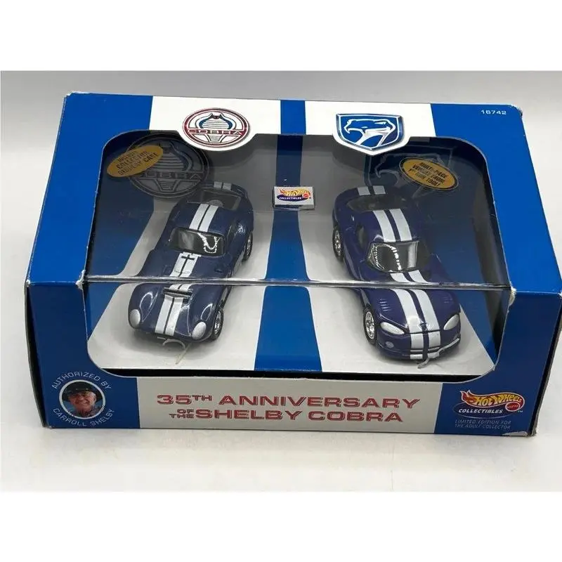 Hot Wheels Collectibles 35th Anniversary Shelby Cobra Daytona Dodge Viper 2 Car