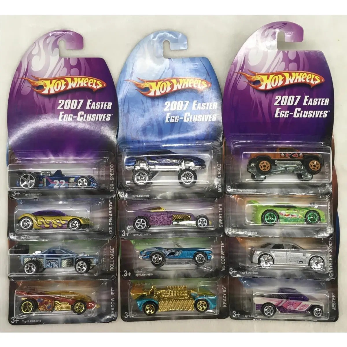 Hot Wheels 2007 Easter Egg-clusives Complete Set of 12 C-5