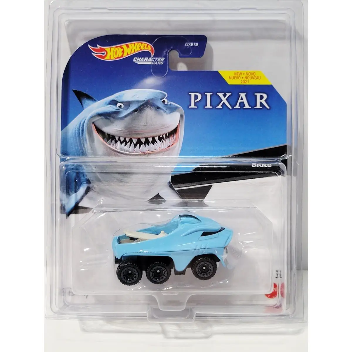 Hot Wheels Character Cars Disney Pixar Bruce 2021 Finding Nemo Rare