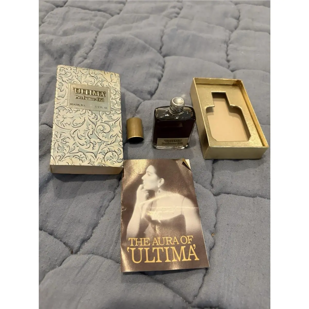 Vintage  Vintage Ultima Perfume Oil 1/4oz W/ Box Paper Still by Revlon