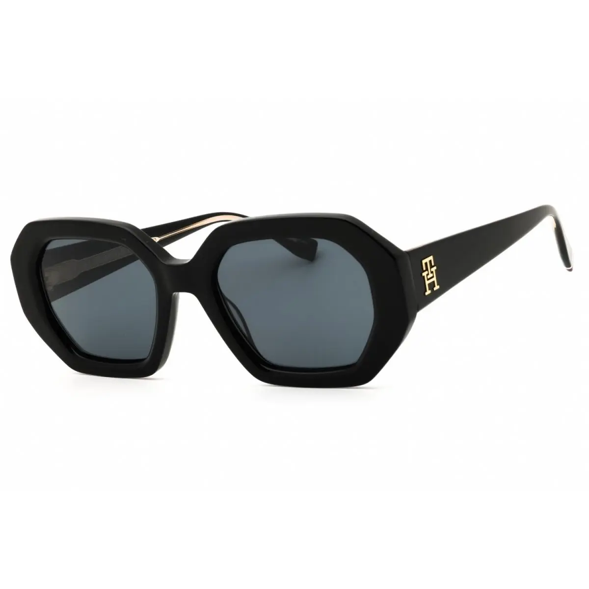 Tommy Hilfiger TH 2155 S 807 Sunglasses Black Frame Dark Grey Lenses 52mm
