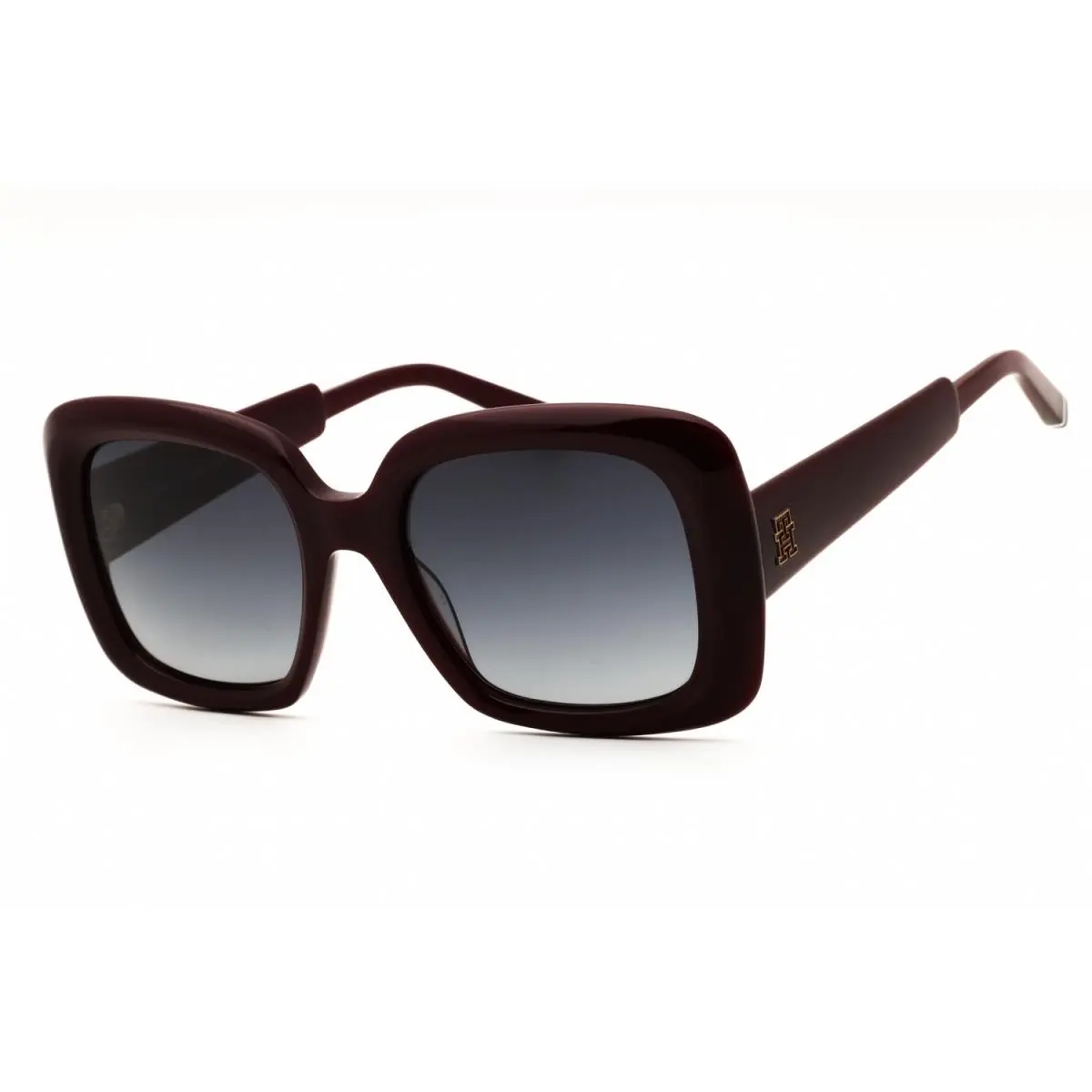 Tommy Hilfiger TH 2208 S Lhf 9O Sunglasses Burgundy Frame Gray Lenses 53mm