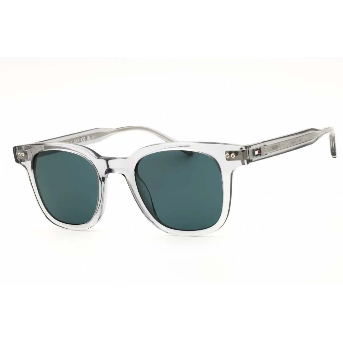 Tommy Hilfiger TH 2126 S KB7 Sunglasses Gray Frame Green Lenses 48mm