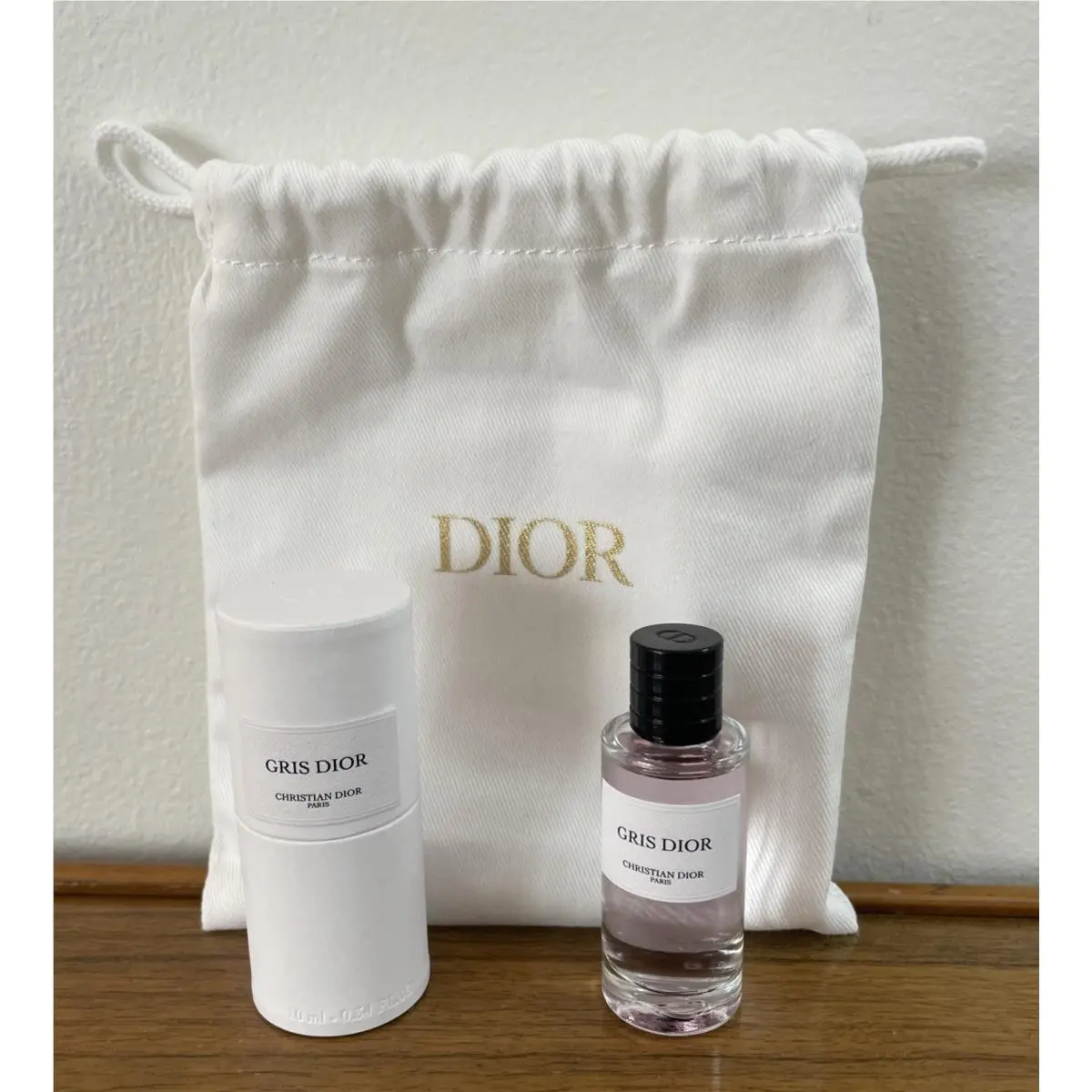 Gris Dior Christian Dior Eau de Parfum Travel Sample 10ml Deluxe Mini W/bag