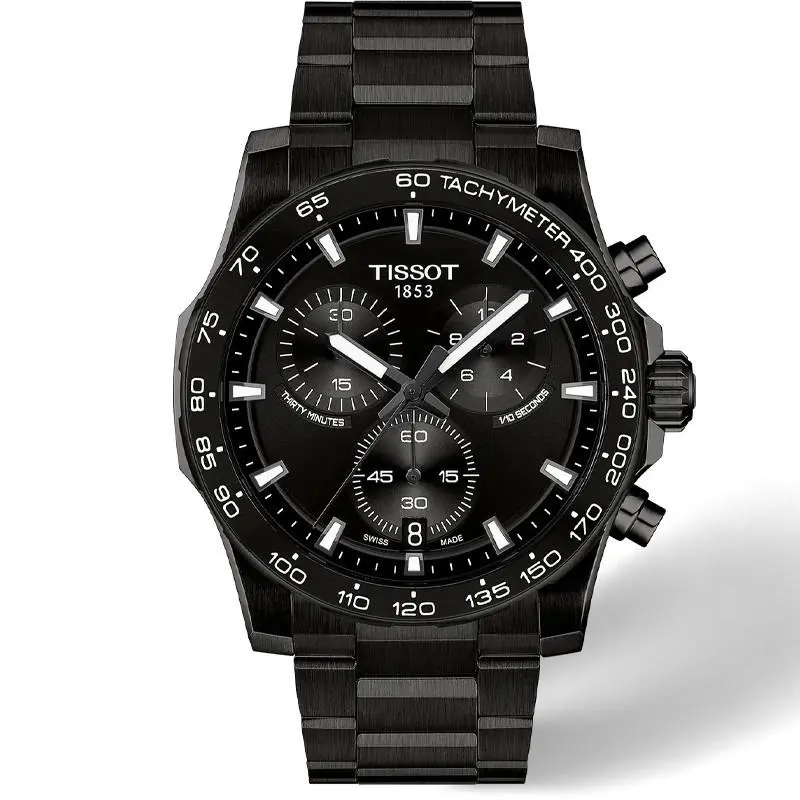 Tissot Supersport Chrono Quartz 42mm Black Dial Men`s Watch T1254173305100