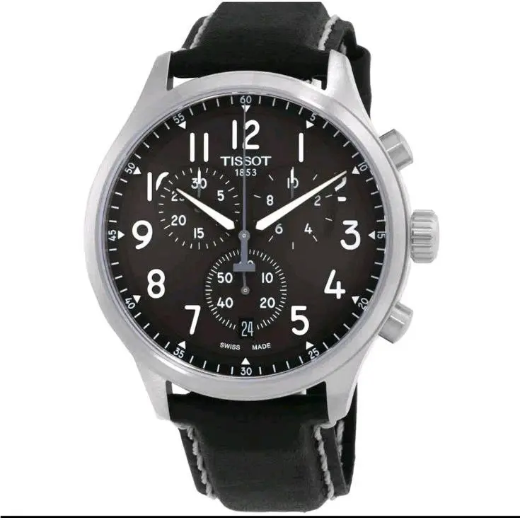 Tissot Chrono XL Quartz Anthracite Dial Men`s Watch T116617.A Needs Battery