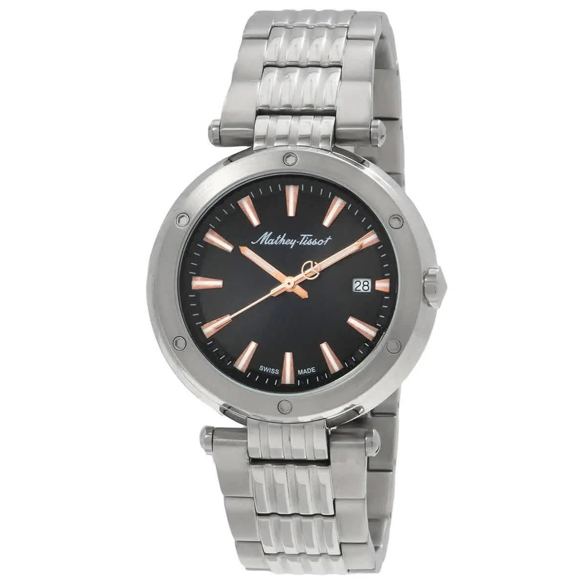 Mathey-tissot H912RRN Neptune Black Dial 42 mm Men`s Watch