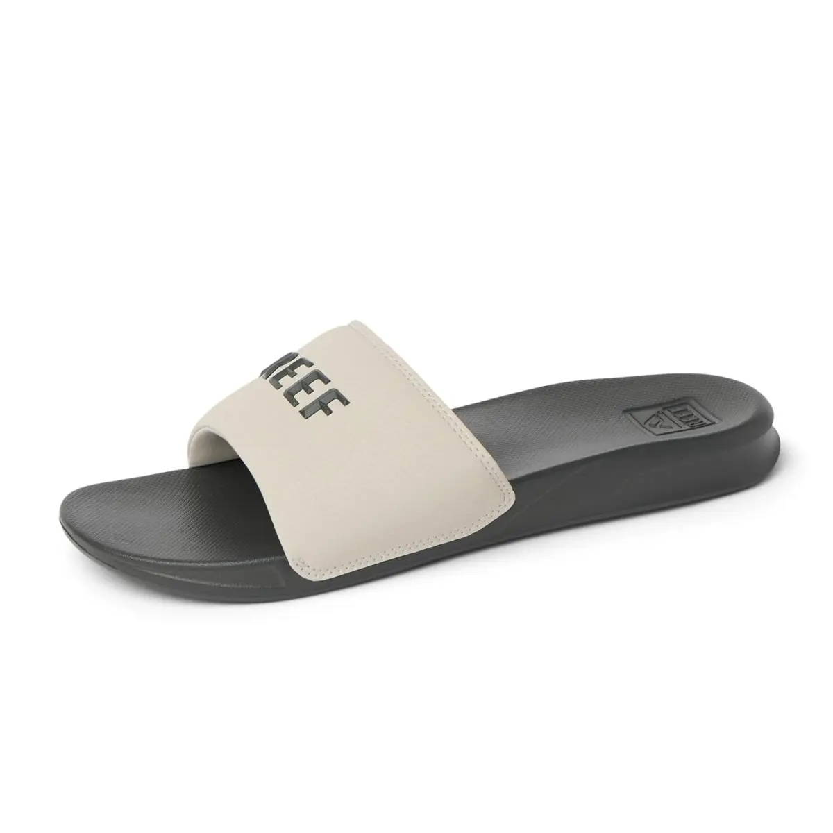 Men`s  Tan/ash One Slide Sandals Size 10 Summer Beach Shoes Men`s Slide by Reef