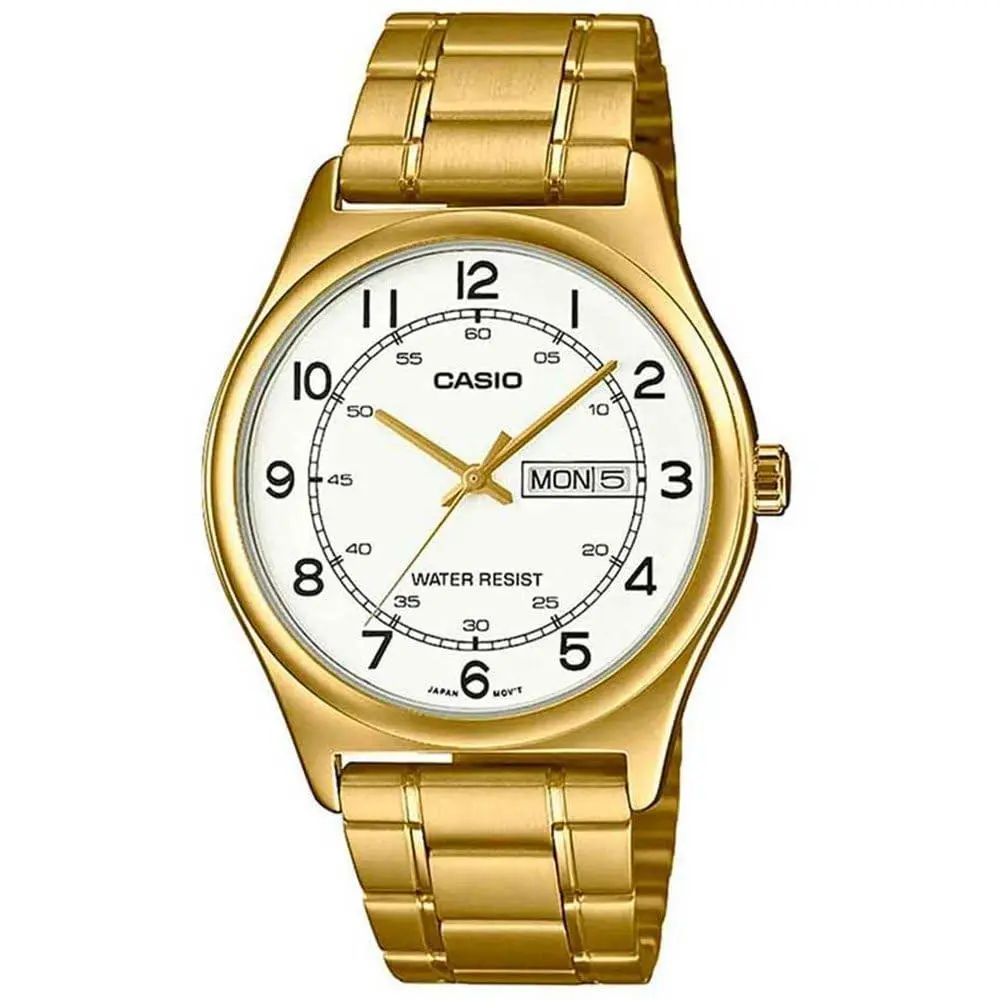 Casio Watch Gold/white Dress