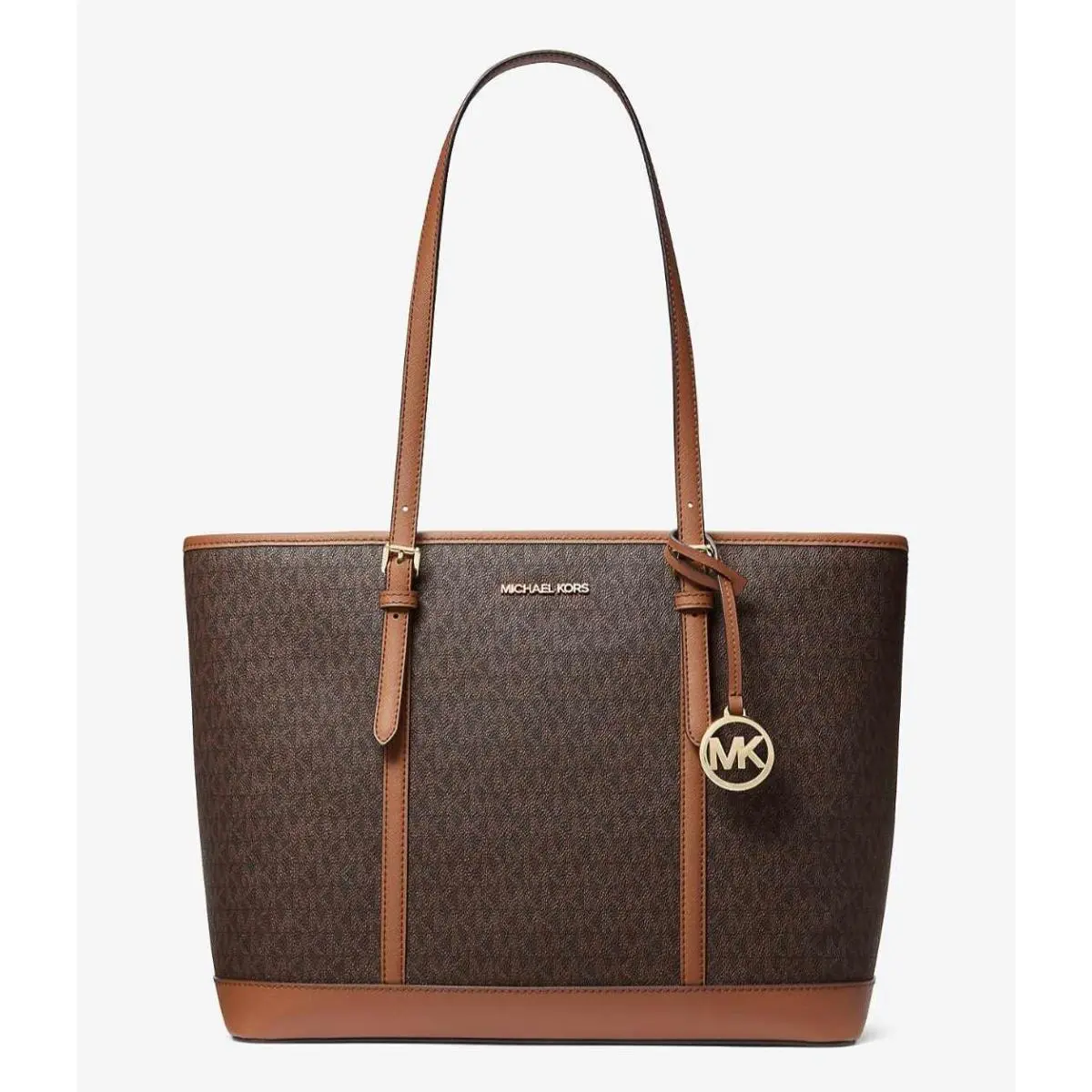 Michael Kors Jet Set Travel Large Logo Tote Shoulder Bag Purse