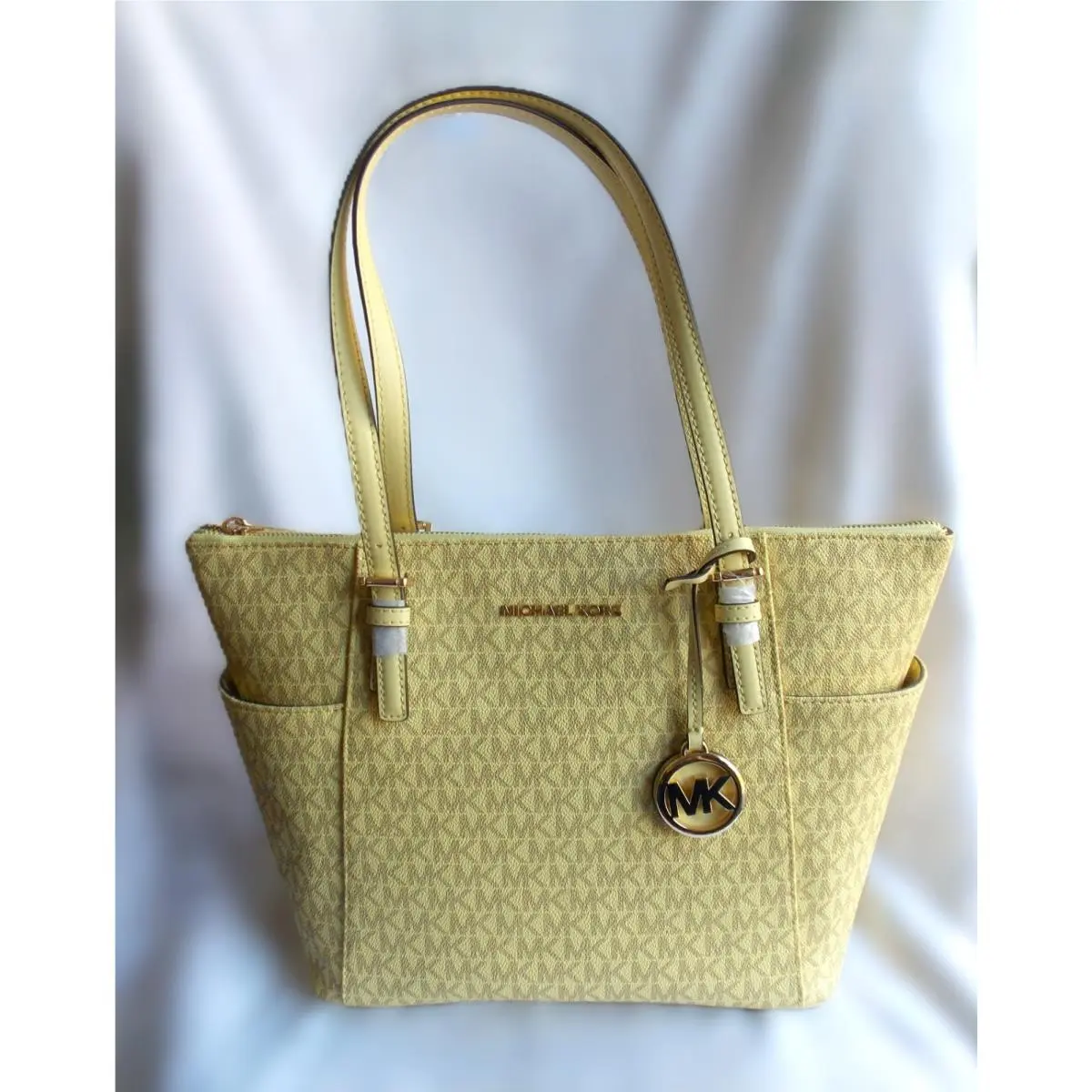 Michael Kors Jet Set Buttercup Monogram Tote Bag