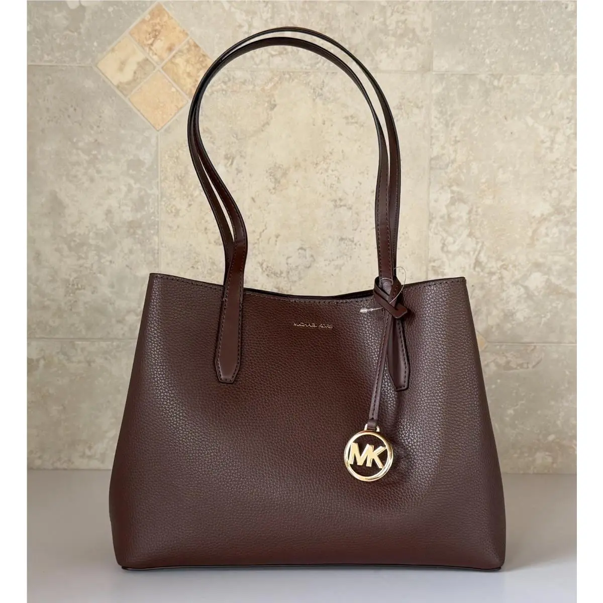 Michael Kors Avalon Medium Convertible Tote Shoulder Bag Nutmeg