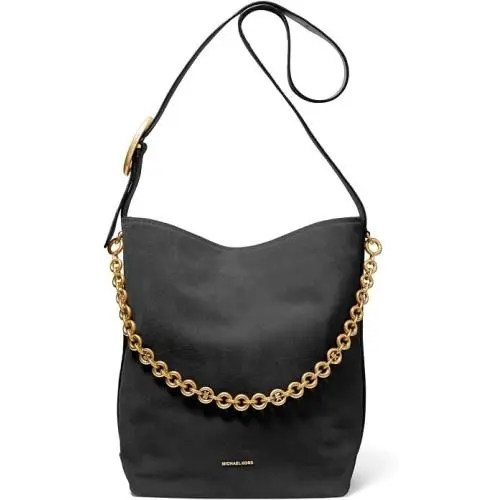 Michael Kors Women`s Nolita Large Bucket Tote Bag - Black Leather