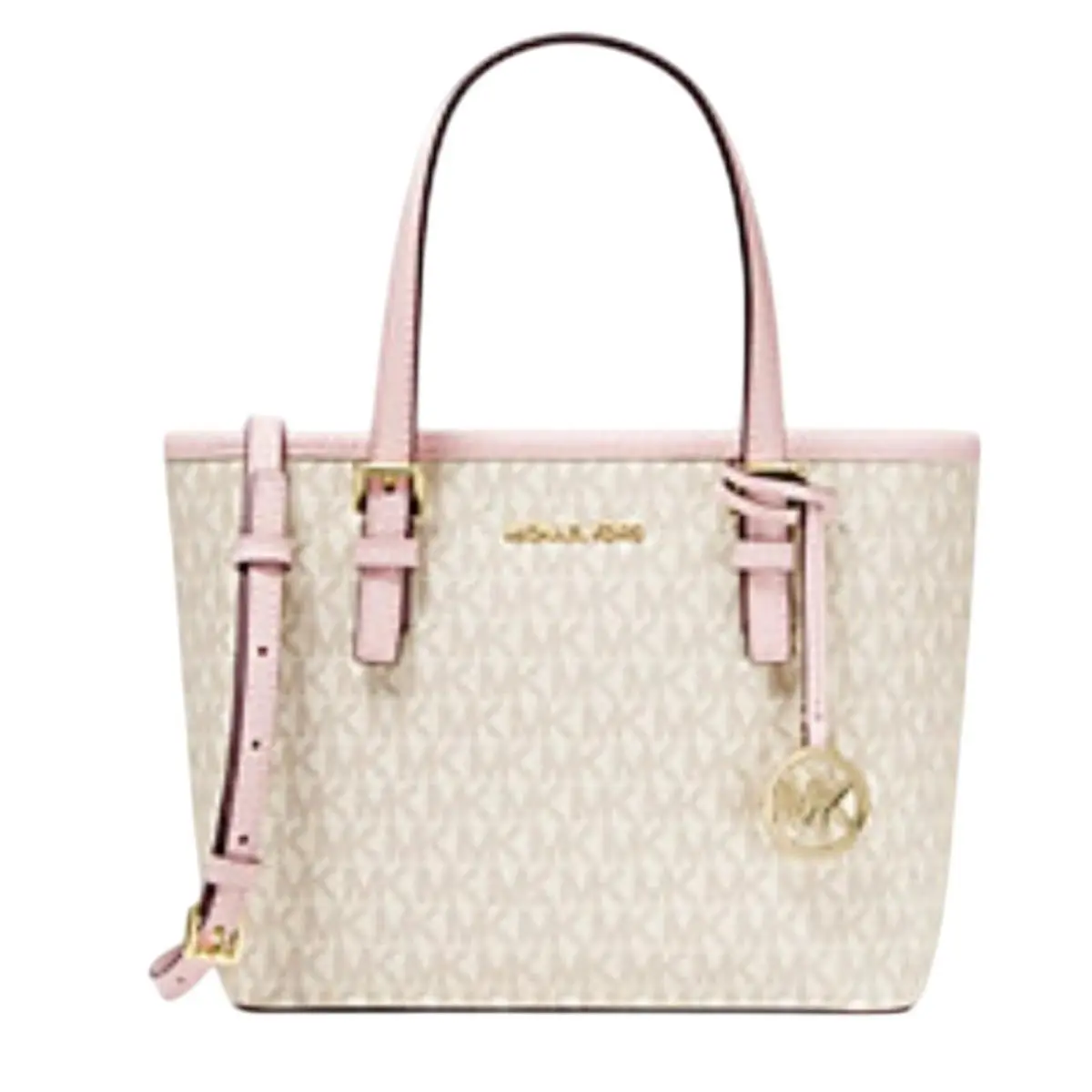 Michael Kors Top-zip Tote Bag Jet Set Travel Extra-small Logo Powder Blush Multi