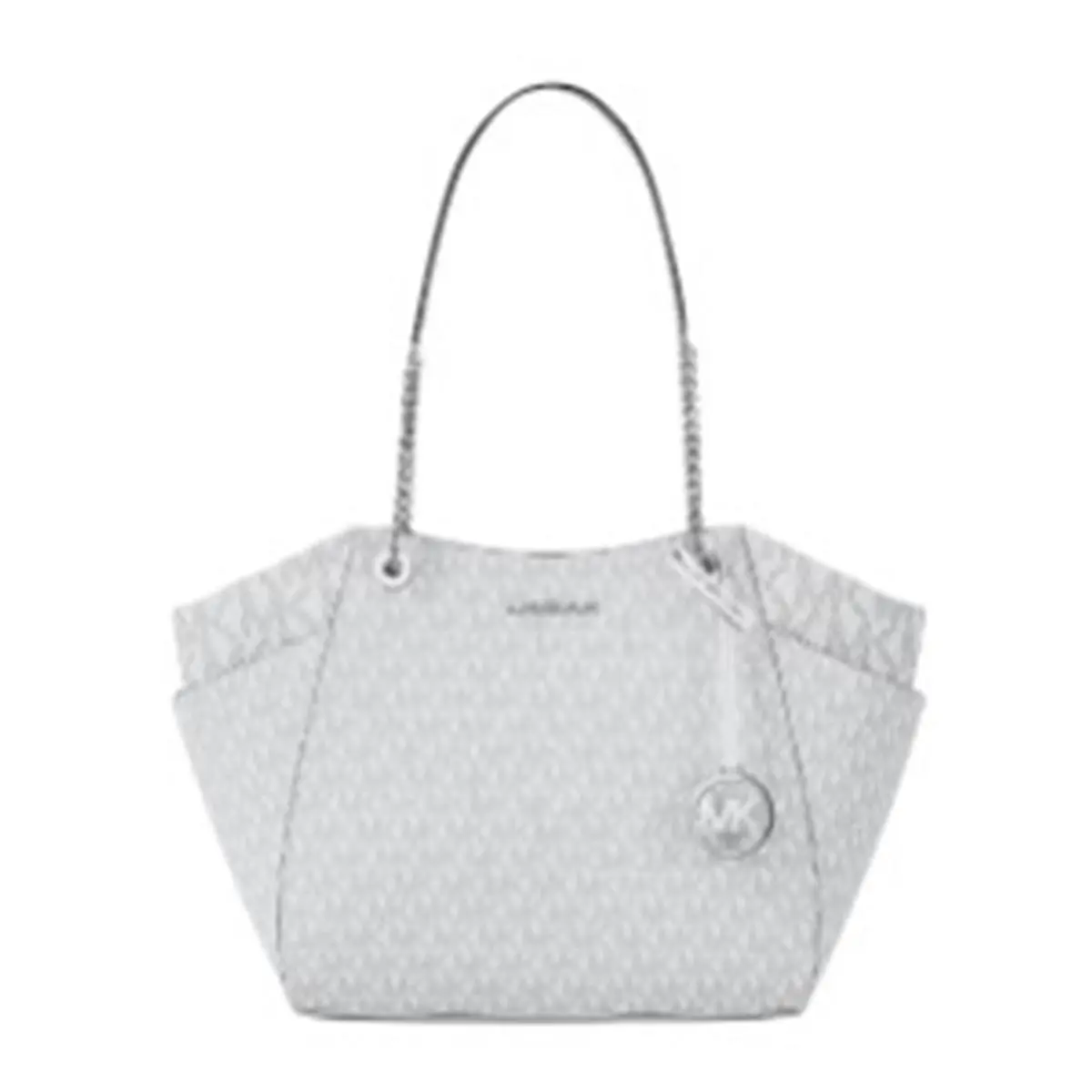 Jet Set Large Signature Logo Shoulder Bag 35S4STVT3B-Opticwhite by Michael Kors