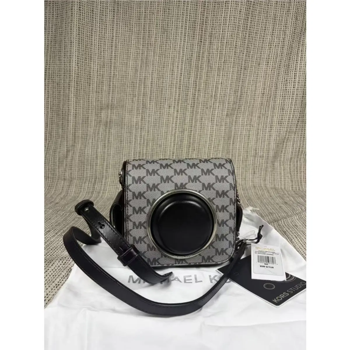 Scout Collection Black Medium Moulded Camera Bag 30H6TB2M2V 1 by Michael Kors