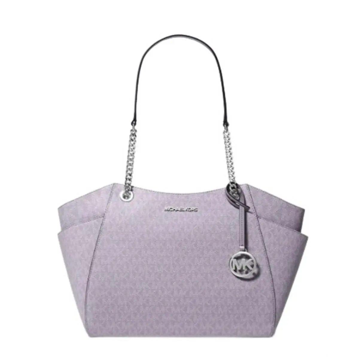 Outlet Jet Set Large Signature Logo Shoulder Bag Lilac 35S4STVT3B by Michael Kors
