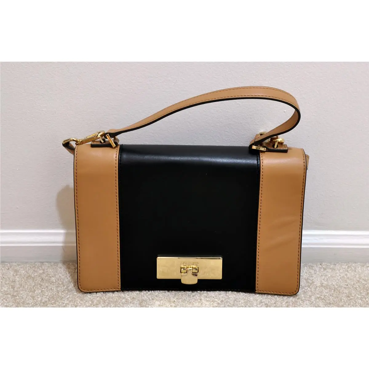 Callie Medium Color-block Leather Messenger Crossbody by Michael Kors