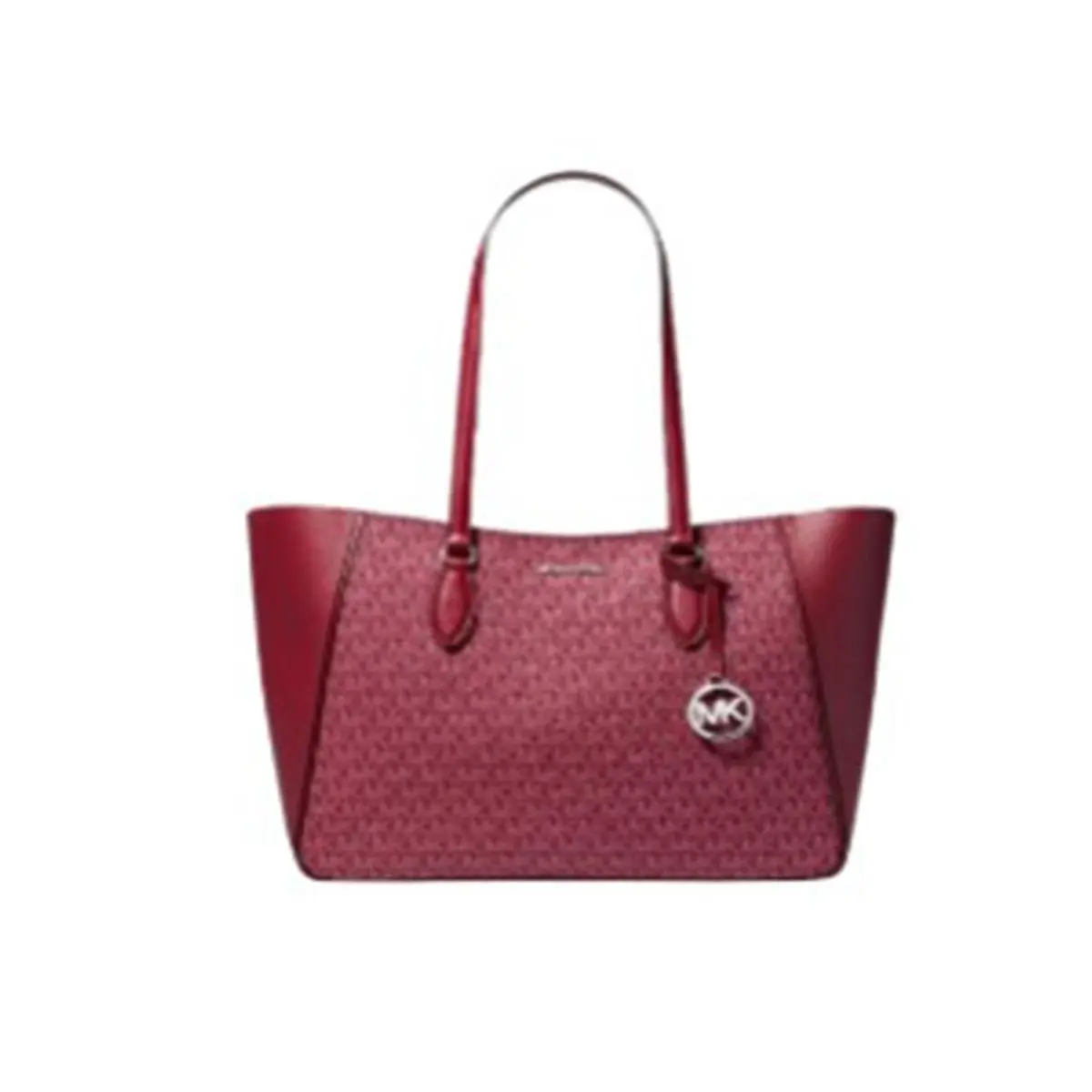 Michael Kors Outlet Jet Set Travel Large 3-in-1 Signature Logo Tote Bag Maroon