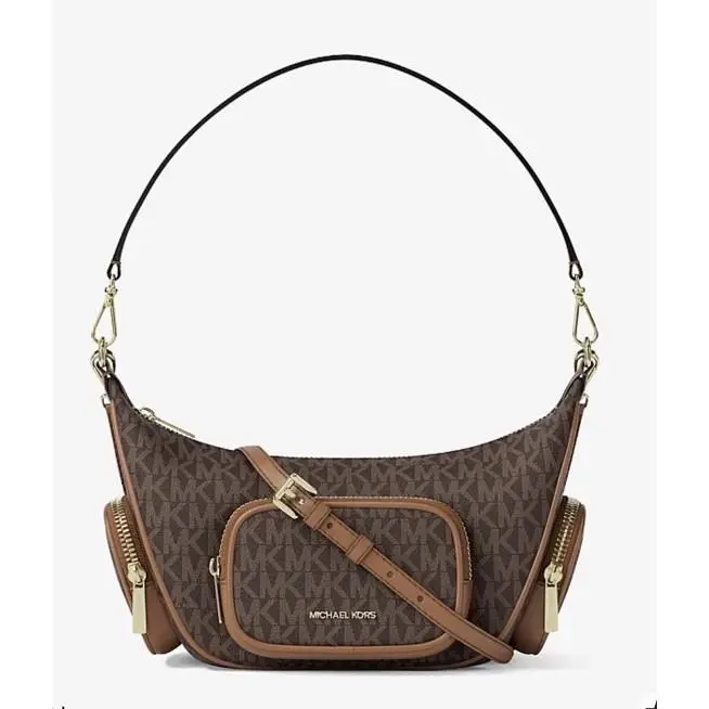 Michael Kors Handbag Merritt Brown Leather X Body Bin 1