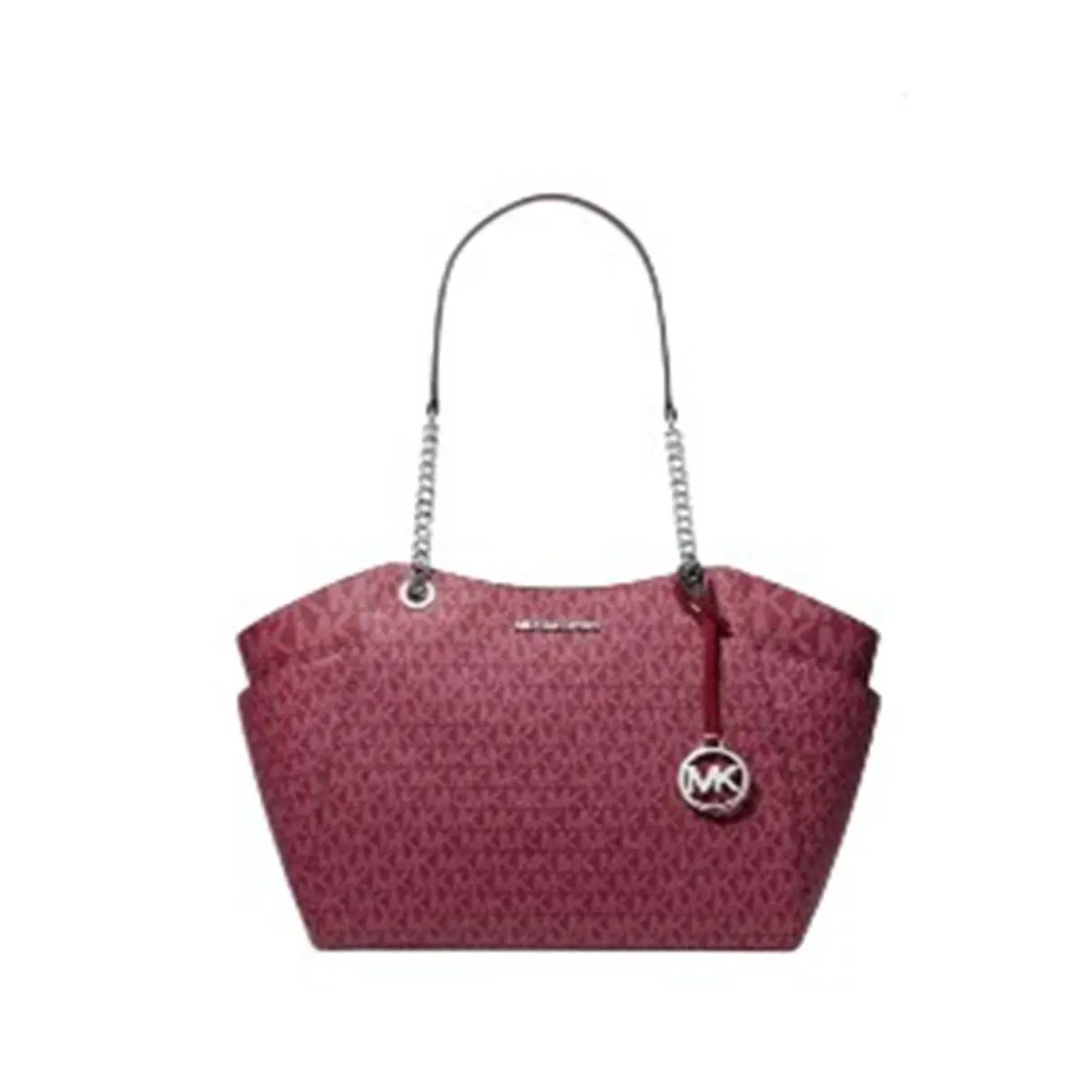 Outlet Jet Set Large Signature Logo Shoulder Bag Maroon 35S4STVT3 by Michael Kors