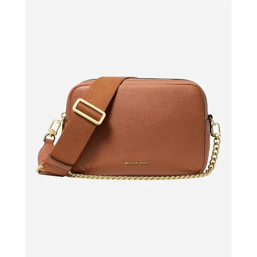 Bryant Medium Double Zip Chain Camera Crossbody Bag - Brown by Michael Kors